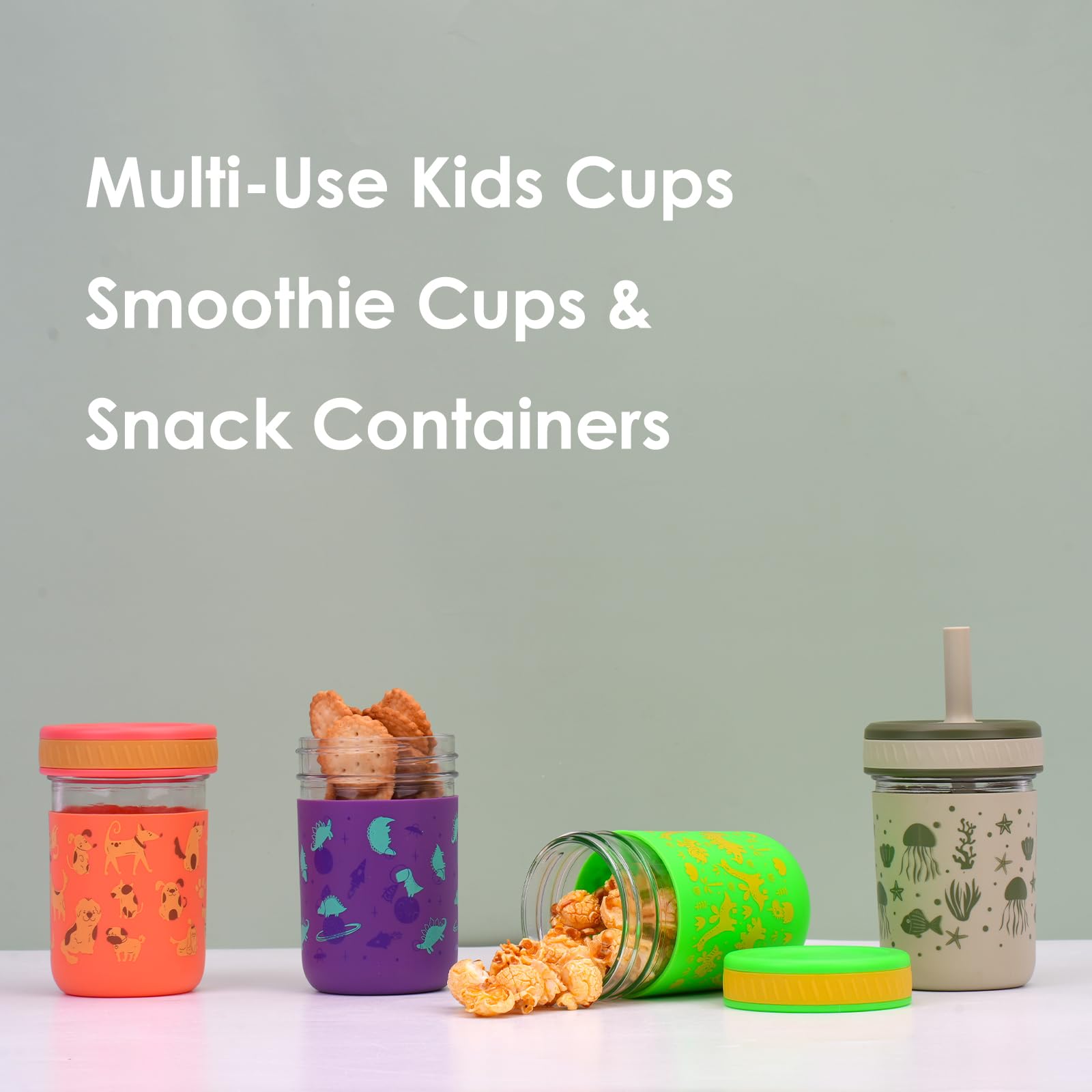 Sursip snack-jar in-use with yogurt and berries for travel.