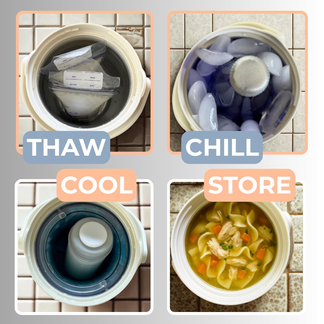 Susimply portable cooler 360° cooling insert ensures even temperature distribution