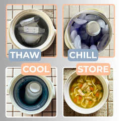 Susimply portable cooler 360° cooling insert ensures even temperature distribution