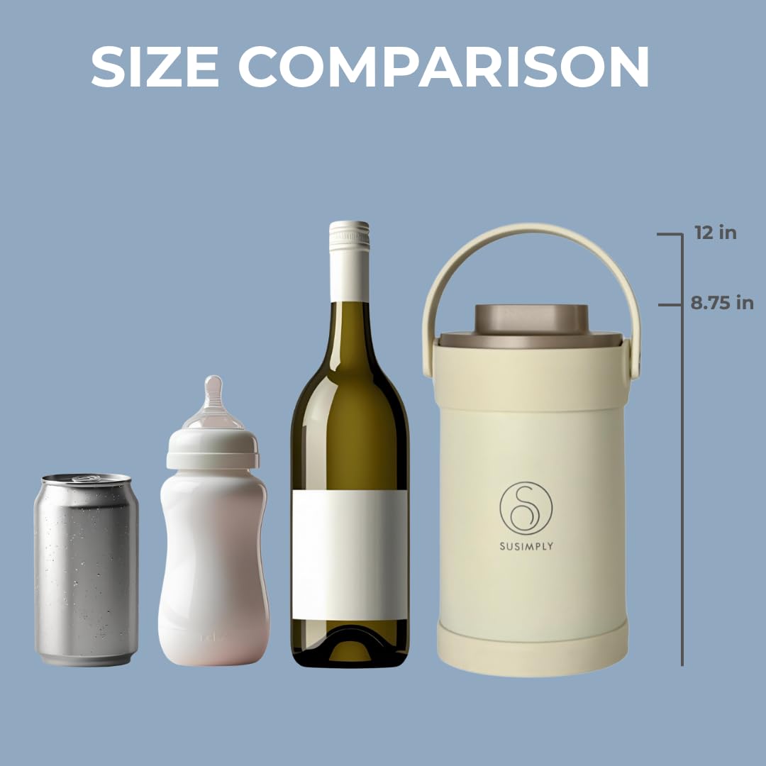 Susimply portable cooler large handle simplifies carrying
