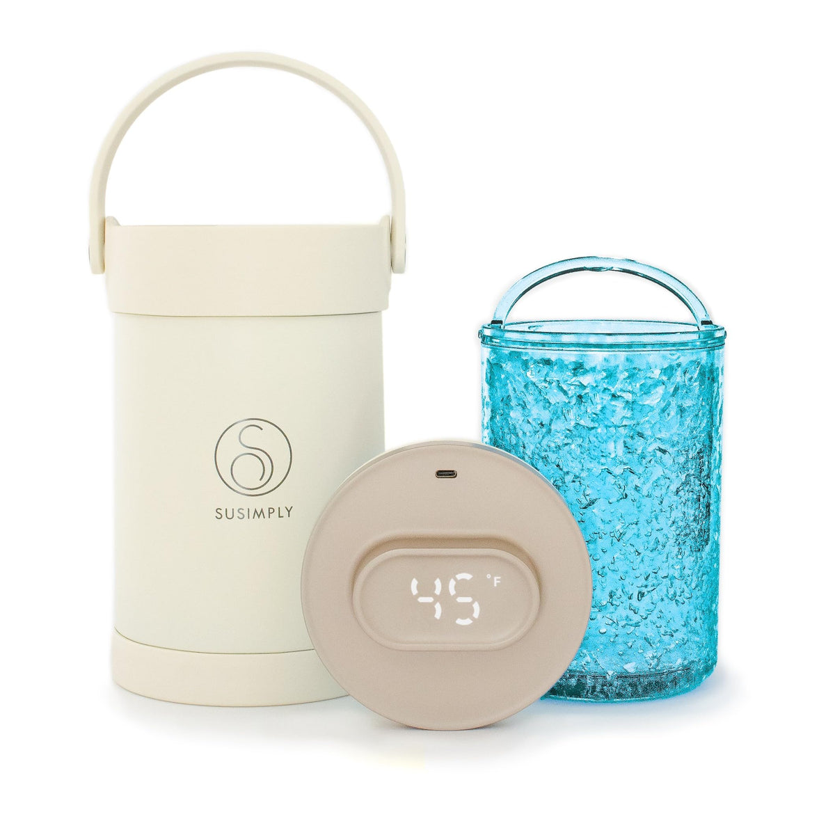 Susimply portable cooler real-time display helps monitor temperature on the go