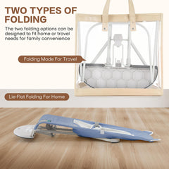 Susomx Baby Bouncer showing 3-height adjustment for growing infants