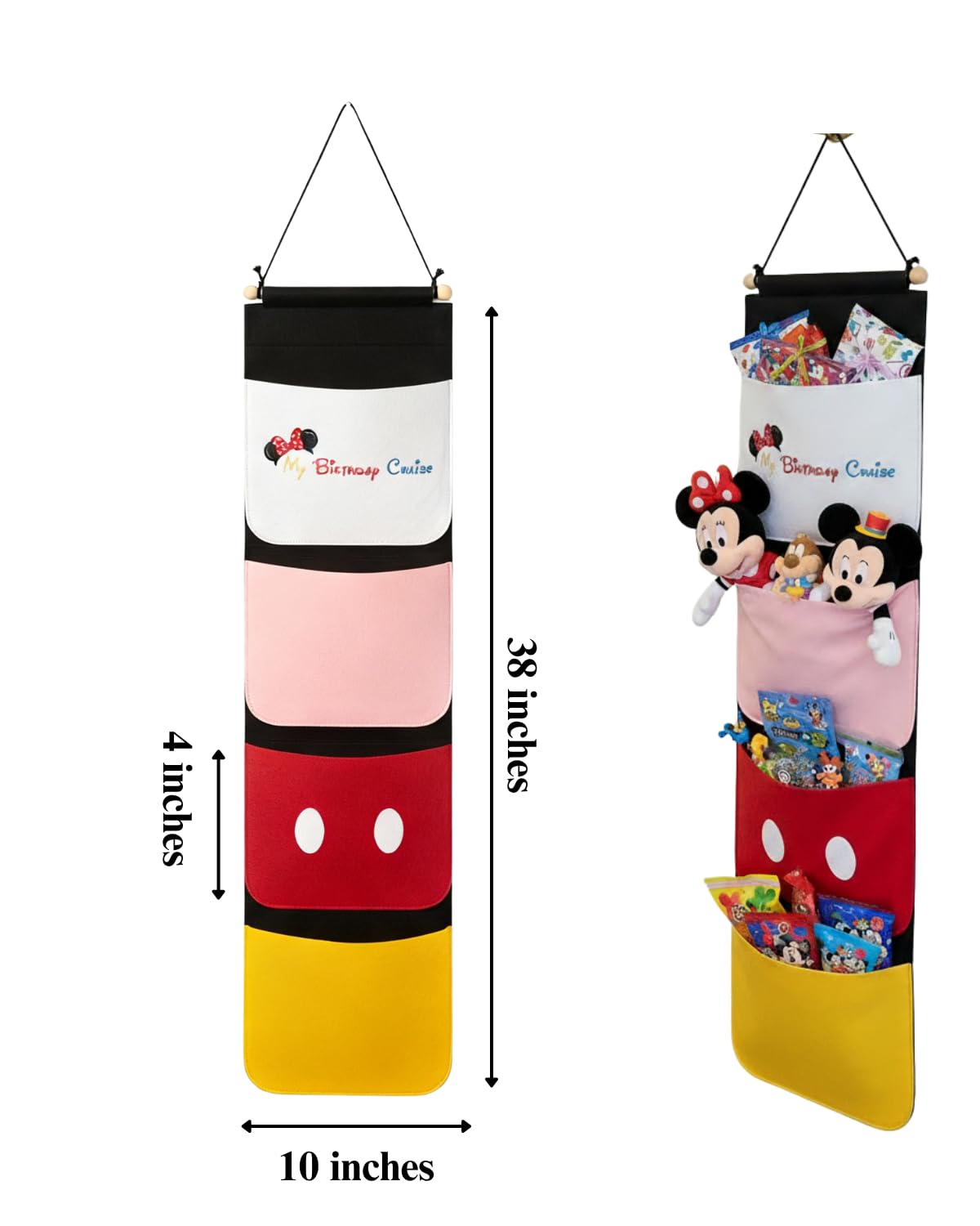 Sussie Daddy fabric wall organizer doubles as reusable travel keepsake.