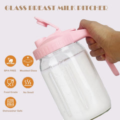 SusuBee breast milk pitcher wide mouth pour spout for smooth pouring