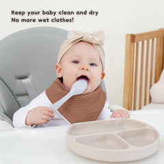 Susurration adjustable snaps on bib to grow with baby from newborn to 36 months.