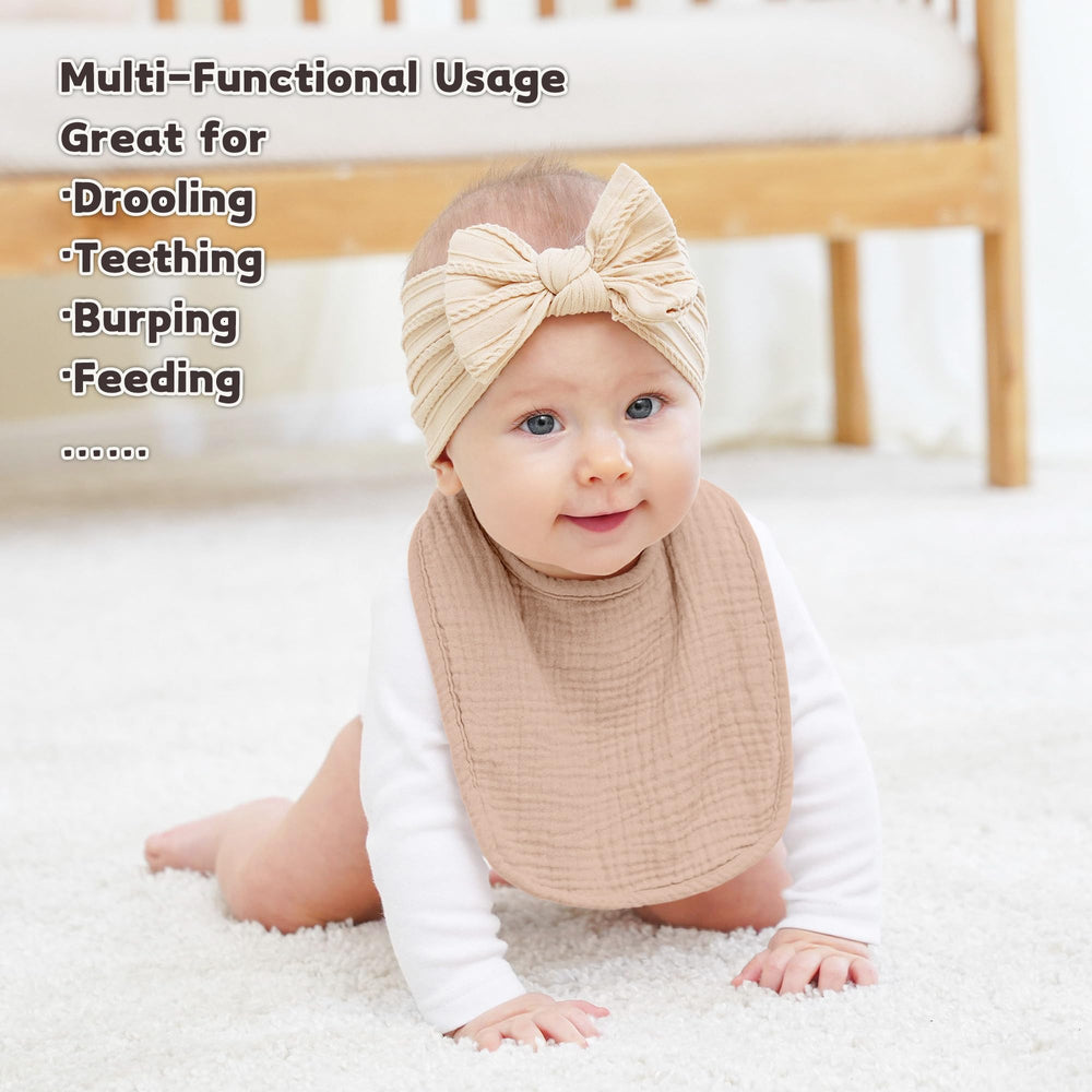 Susurration bib is machine and hand washable for easy care