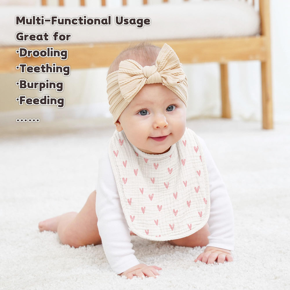Susurration baby bibs pink nebula adjustable-snaps for a secure, growing fit