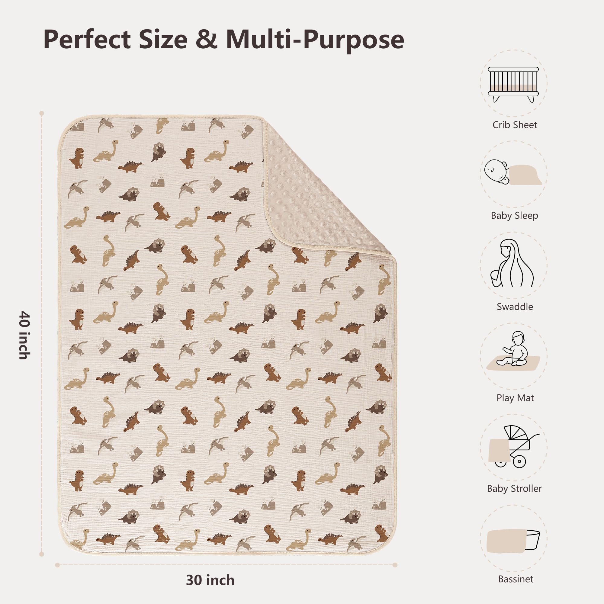 Susurration baby blanket makes a ready-to-gift option for baby showers.