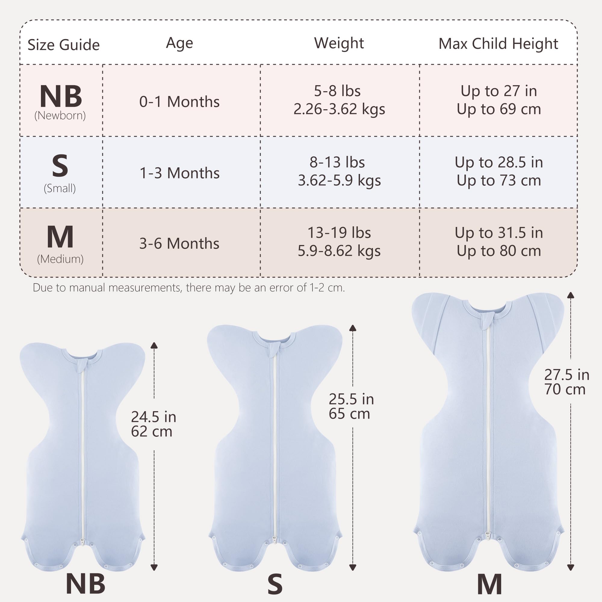 Susurration two-way zip sleep sack enables easy diaper changes
