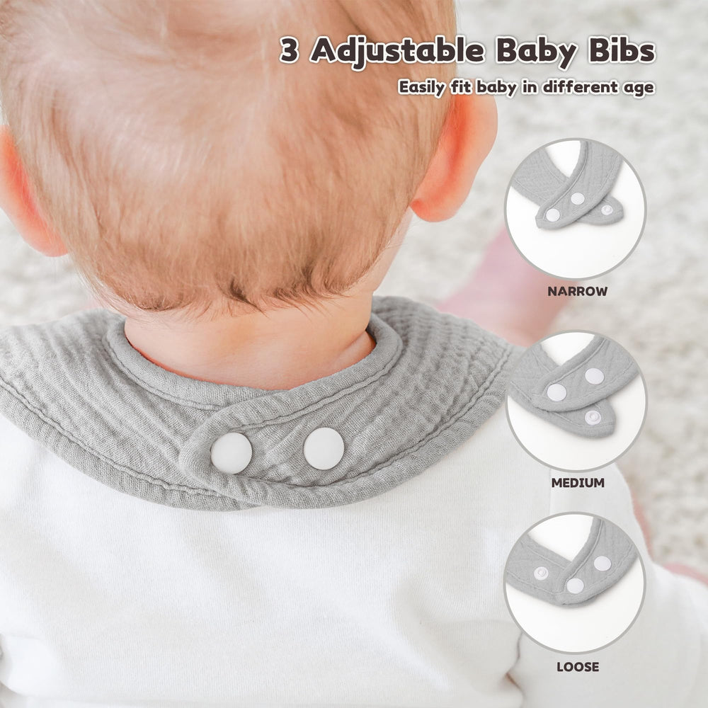Susurration bandana bib machine-washable for easy care and reuse.