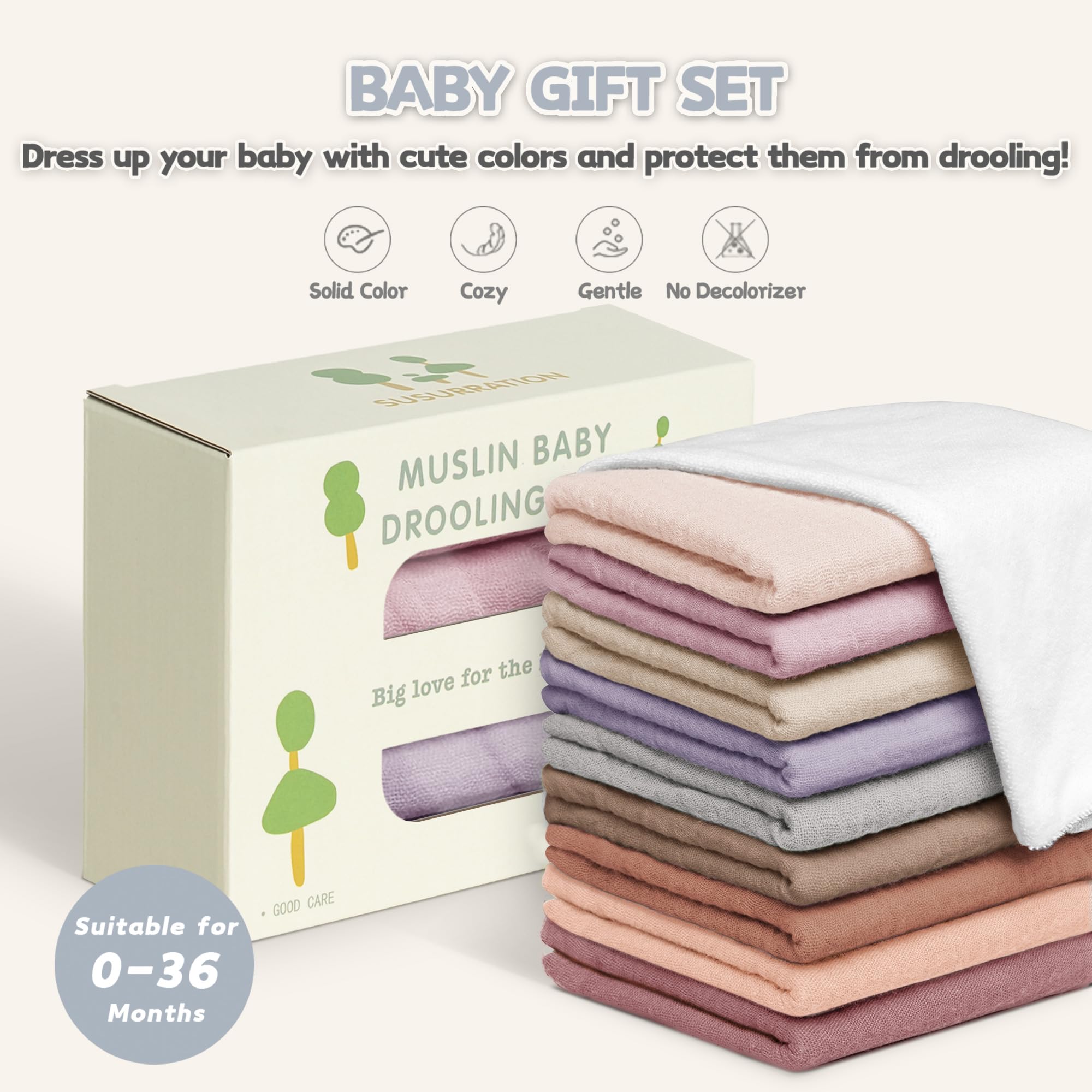 Susurration gift-ready baby bibs ideal for new parents.