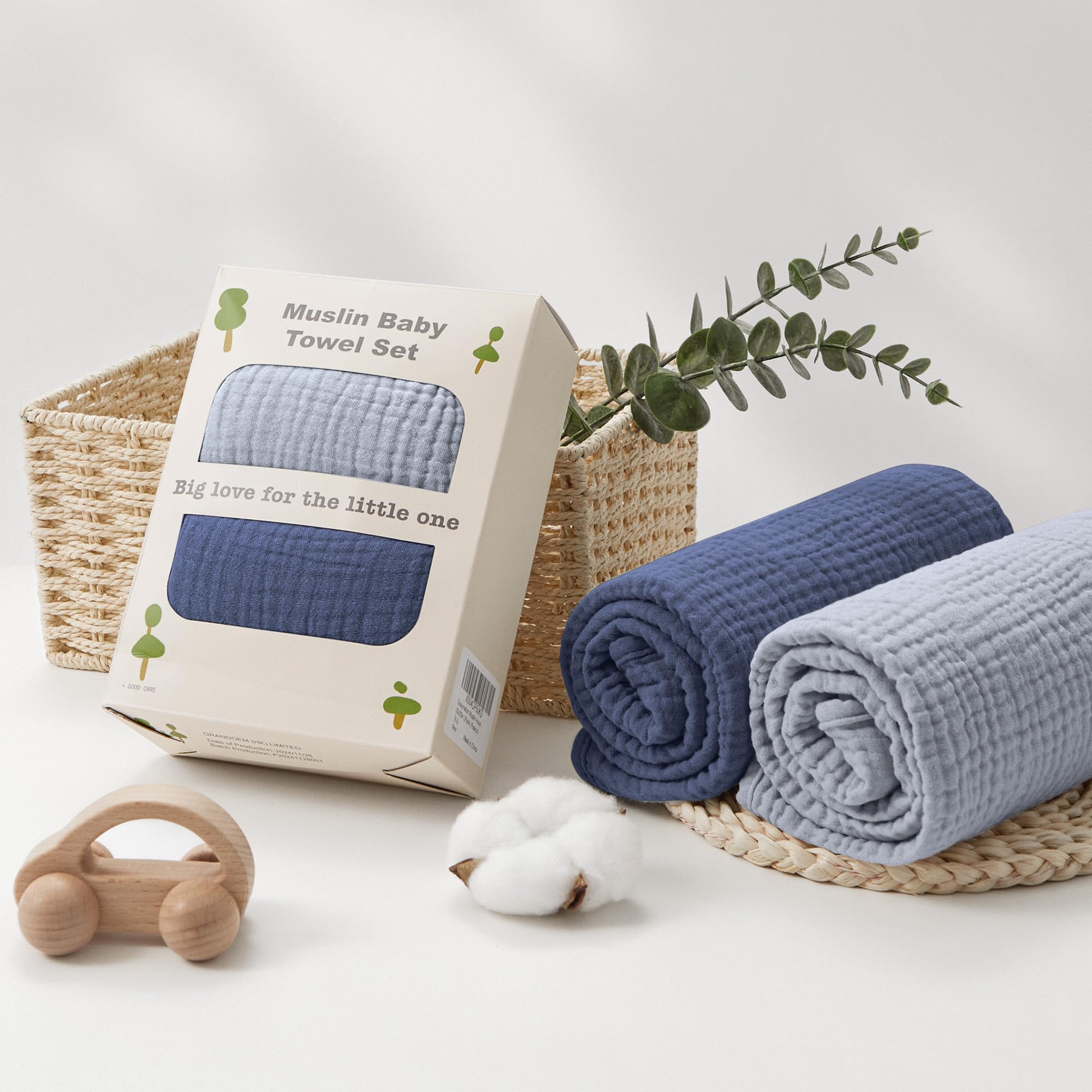 Susurration hooded baby towel packaging ready gift option for new parents