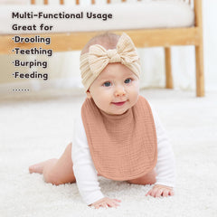 Susurration muslin baby bandana bibs unisex colors for versatile outfits