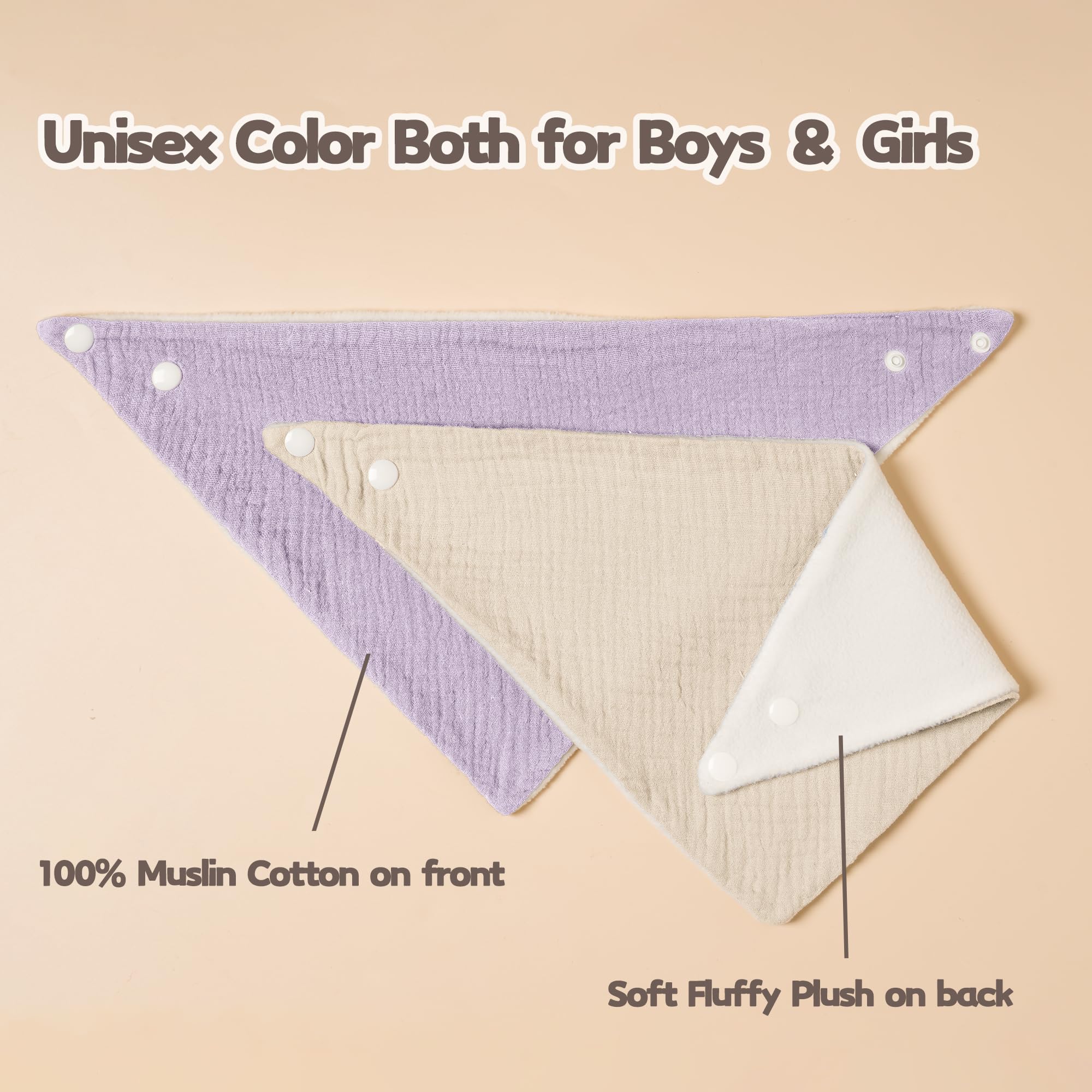 Susurration Muslin Baby Bibs drool-absorption image demonstrates strong moisture capture for drool periods.