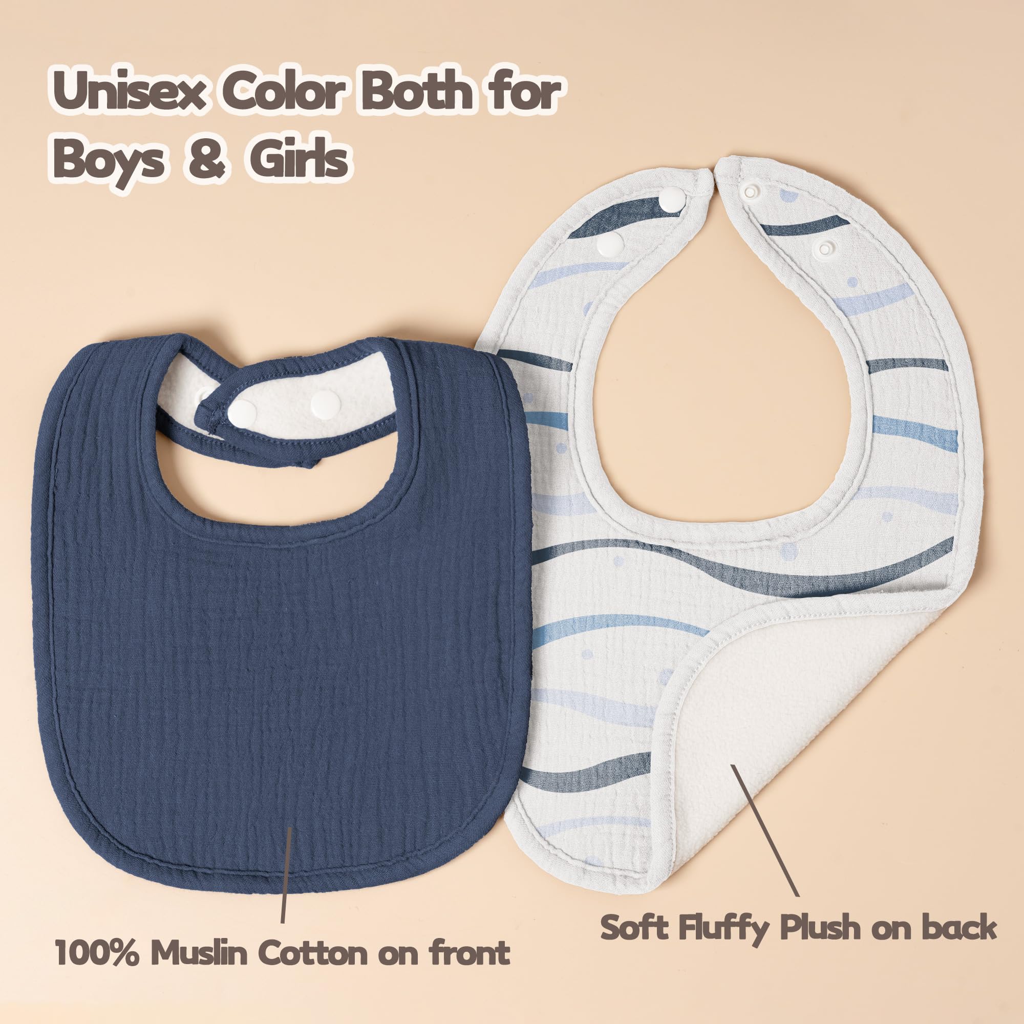 Susurration gift-ready bibs offer practical comfort for new parents.