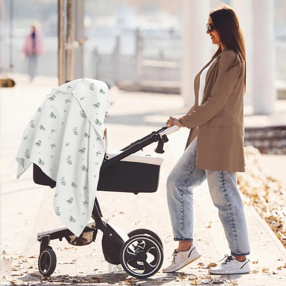 Susurration muslin blanket used as burp cloth for quick cleanups