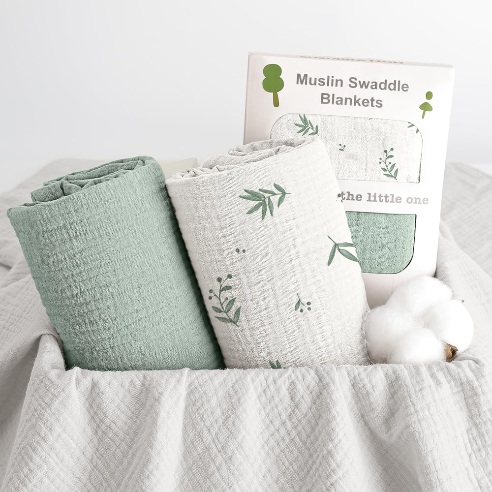 Susurration muslin blanket gift-ready packaging for baby shower