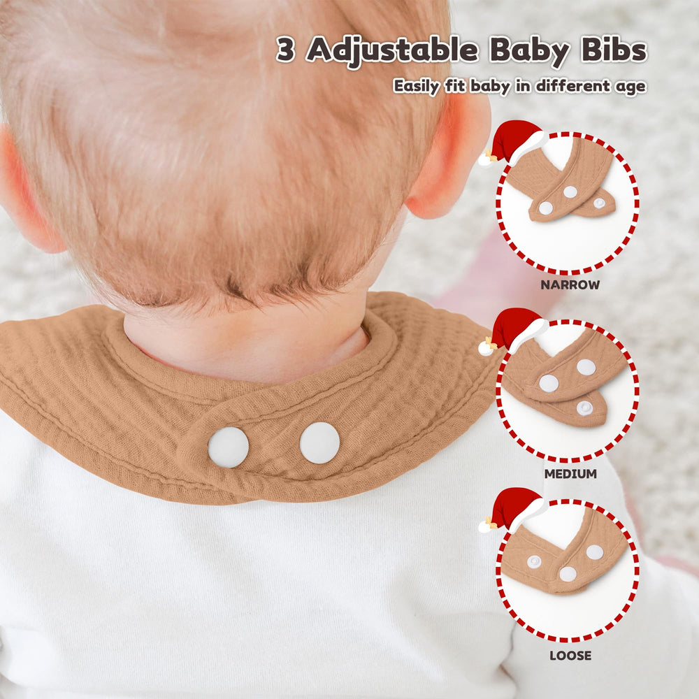 Susurration six-pack bibs versatile for feeding, drooling, and spills.