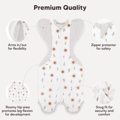 Susurration sleep sack arms-up design supports natural self-soothing during naps