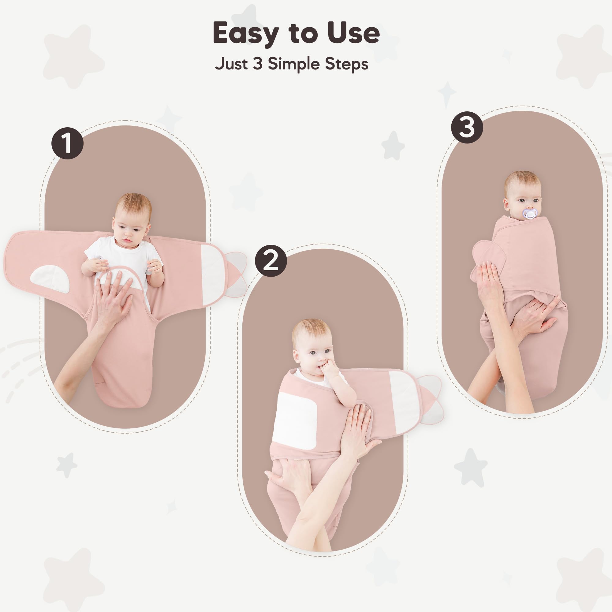Susurration swaddles-unisex-design newborn wearing comfortable unisex fabric