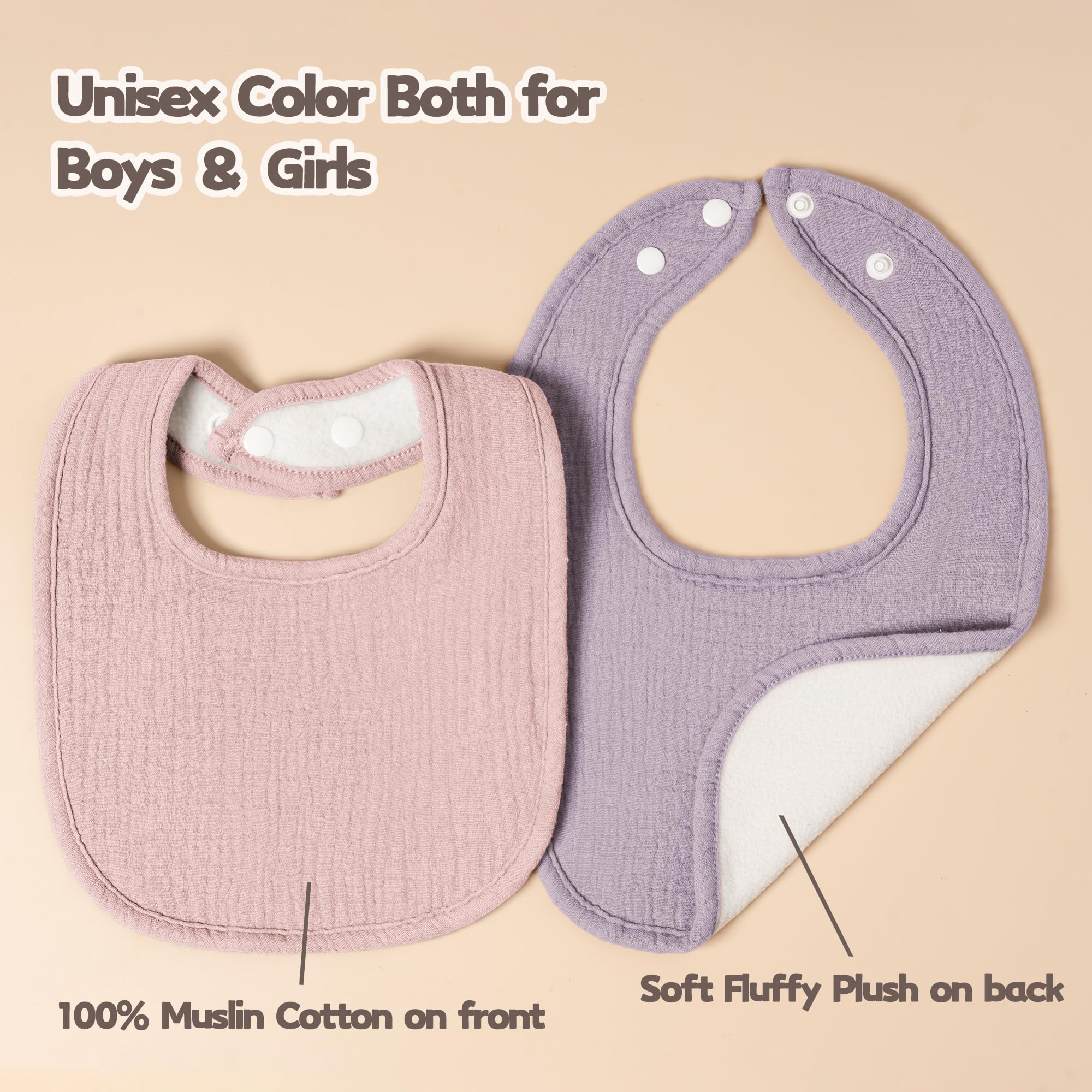 Susurration versatile usage for drooling, feeding, burping, and spills.