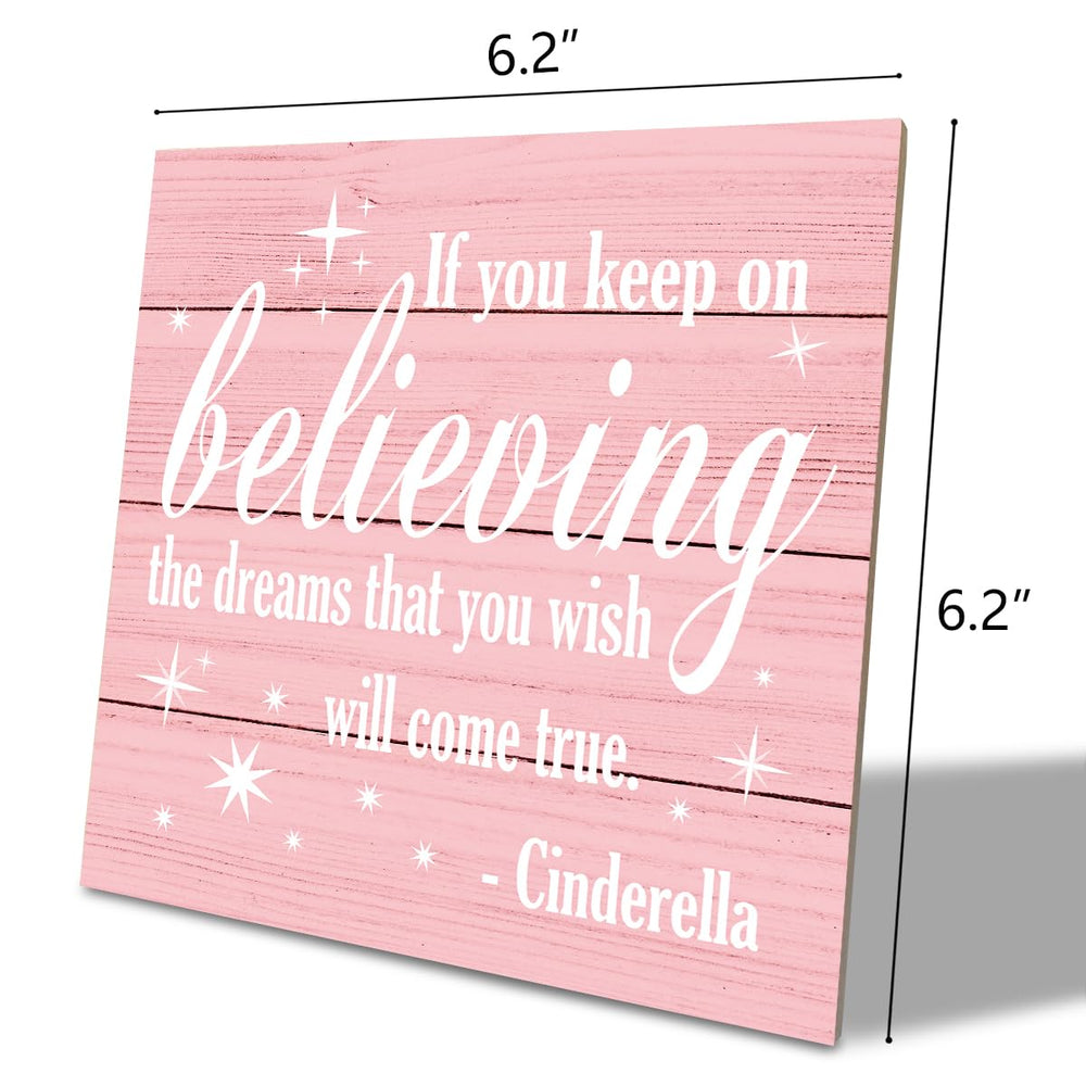 SUSZDOU wood sign on easel display for tabletop nursery decor and positive reminders.
