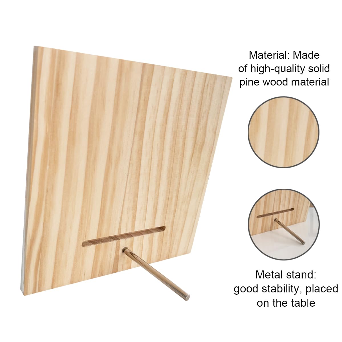 SUSZDOU wood sign with wall-hanger hook for wall display and bedside charm.