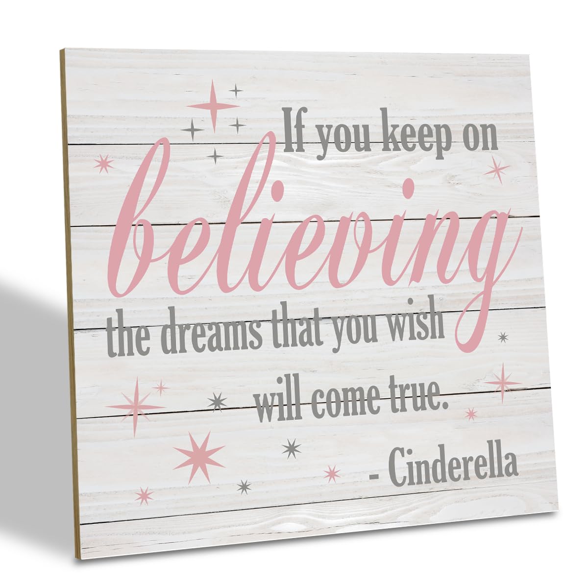 SUSZDOU nursery decor wood sign showcasing rustic warmth for baby's room.