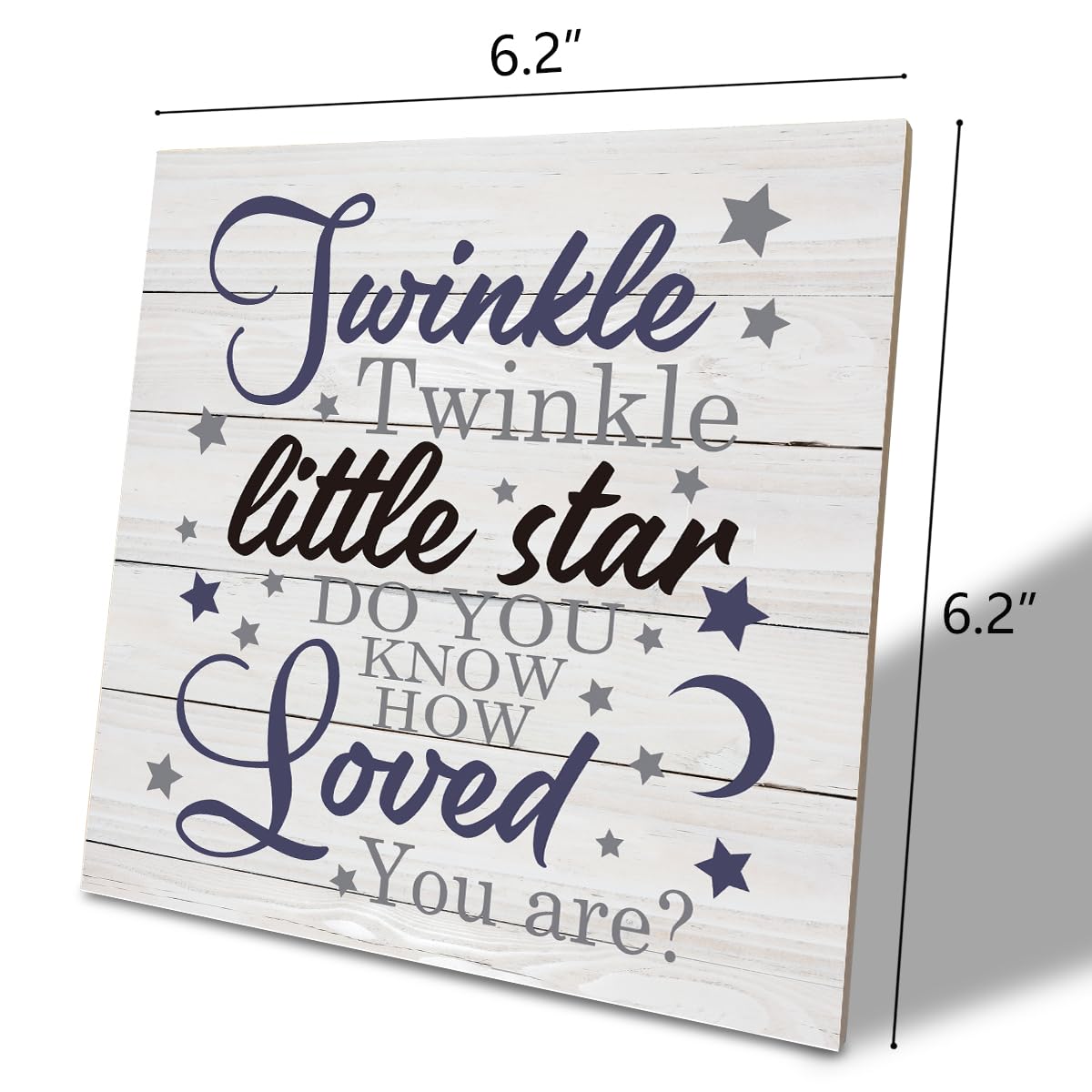 suszdou nursery wood plaque easel-display ideal for tabletop setups and easy gifting