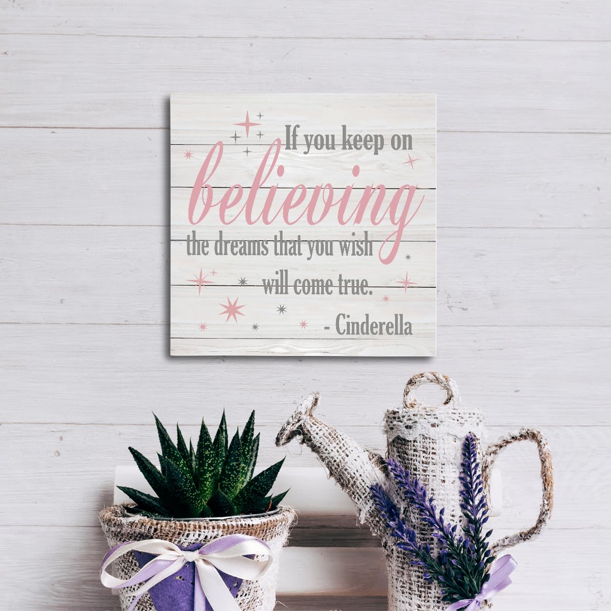 SUSZDOU tabletop wall display sign shows versatile decor option.