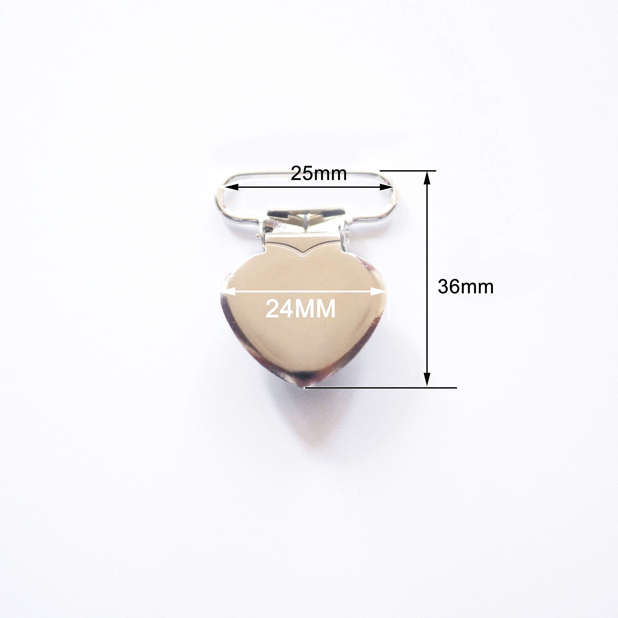 Sutoyuen heart clip is ideal for bibs, mittens, and garments.
