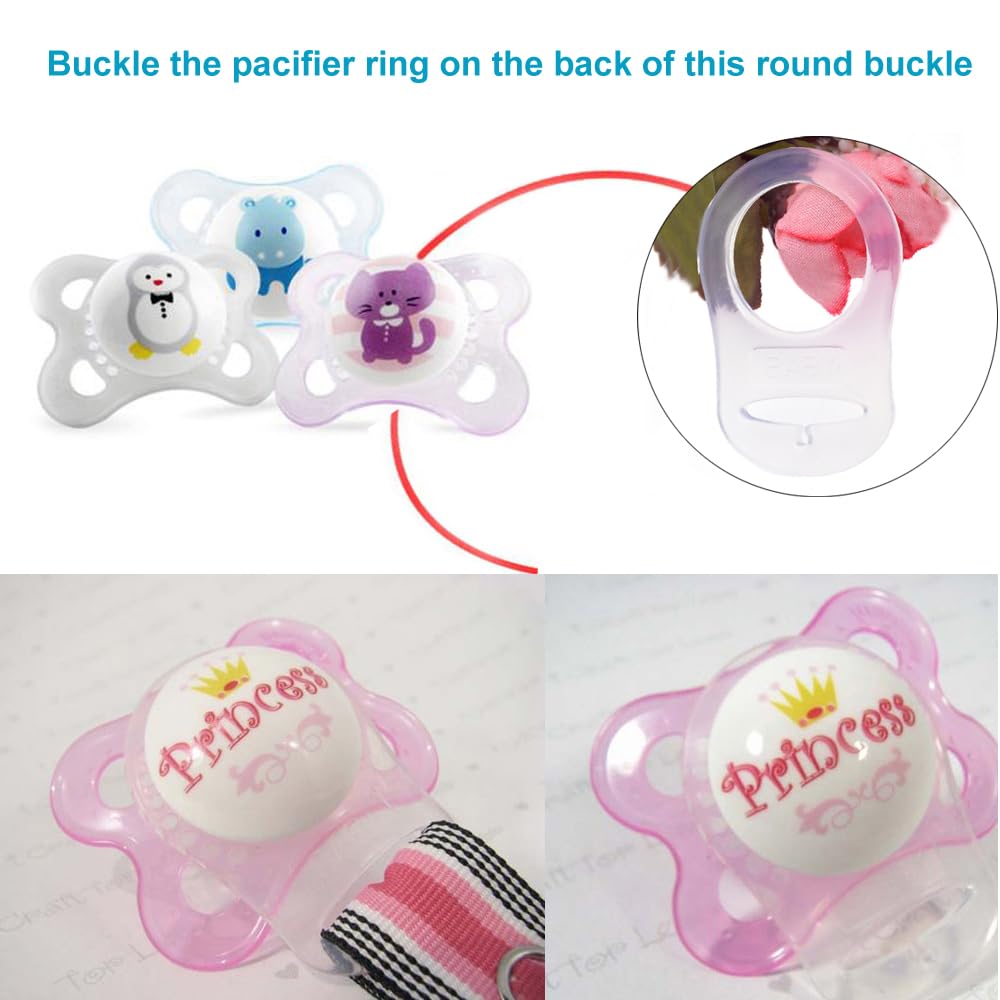 Sutoyuen ten-pack transparent rings for baby accessory organization.