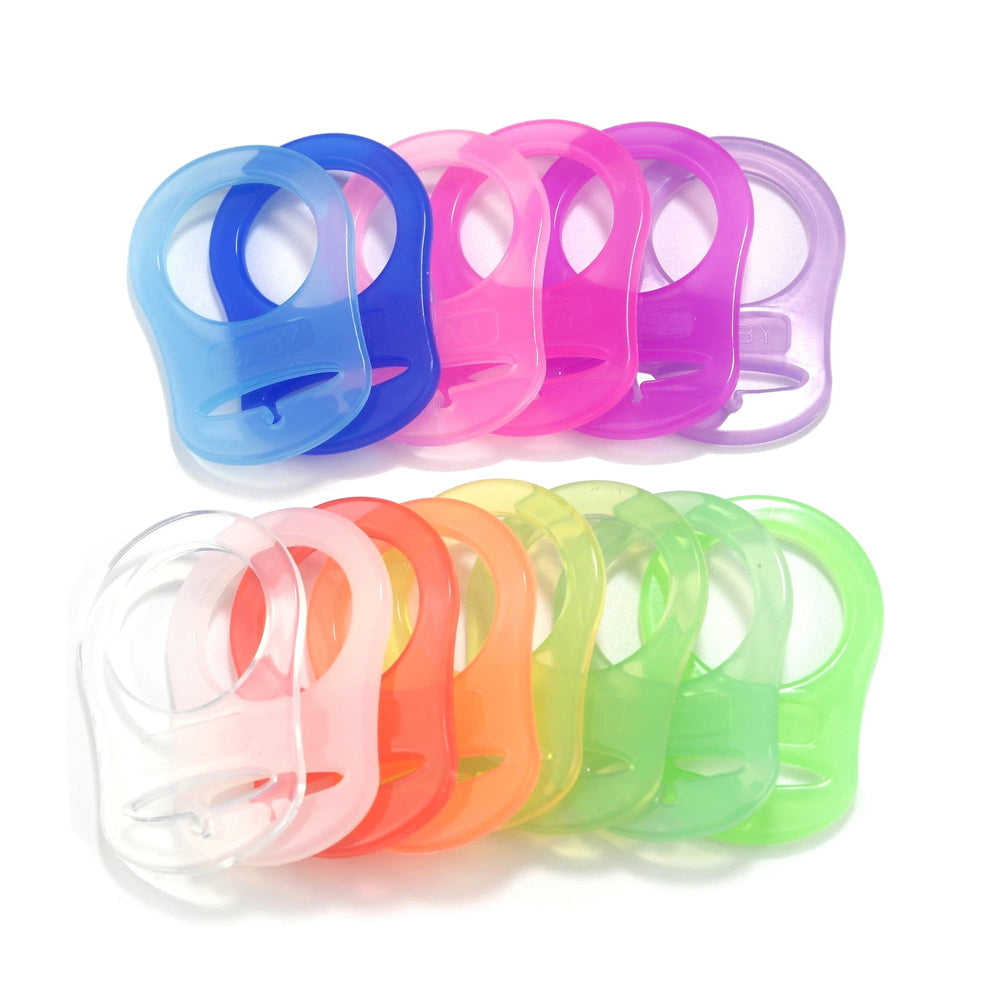 sutoyuen silicone rings for button pacifiers, helps prevent loss on-the-go