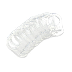 Sutoyuen transparent silicone adapter rings keep pacifiers clean and accessible.