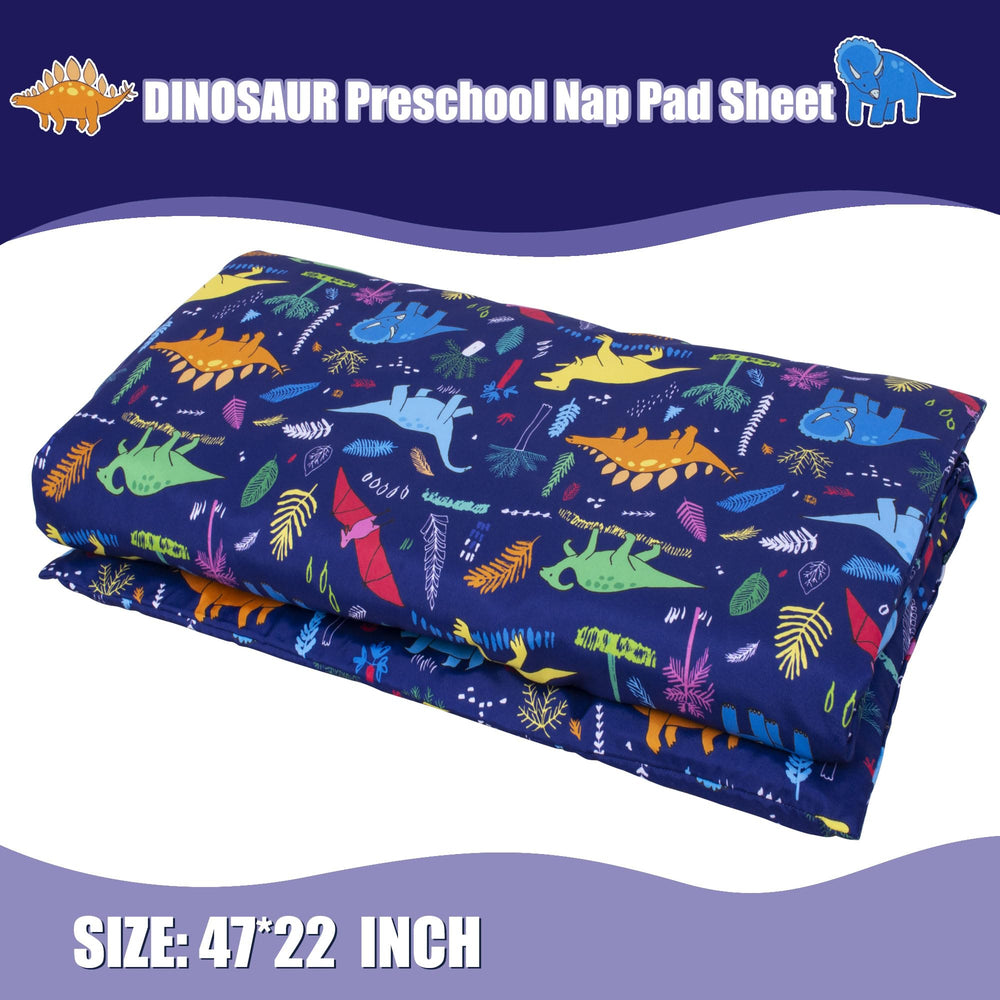 Suyfhdc nap mat cover in blue pattern adds vibrant color to naptime.
