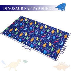 Suyfhdc nap mat cover with sewn-in flap secures mats during active preschool play.