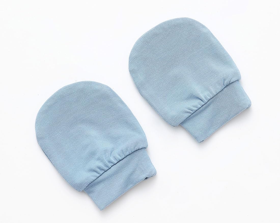 SUZEL bamboo viscose receiving blanket in dusty blue as an extra layering piece