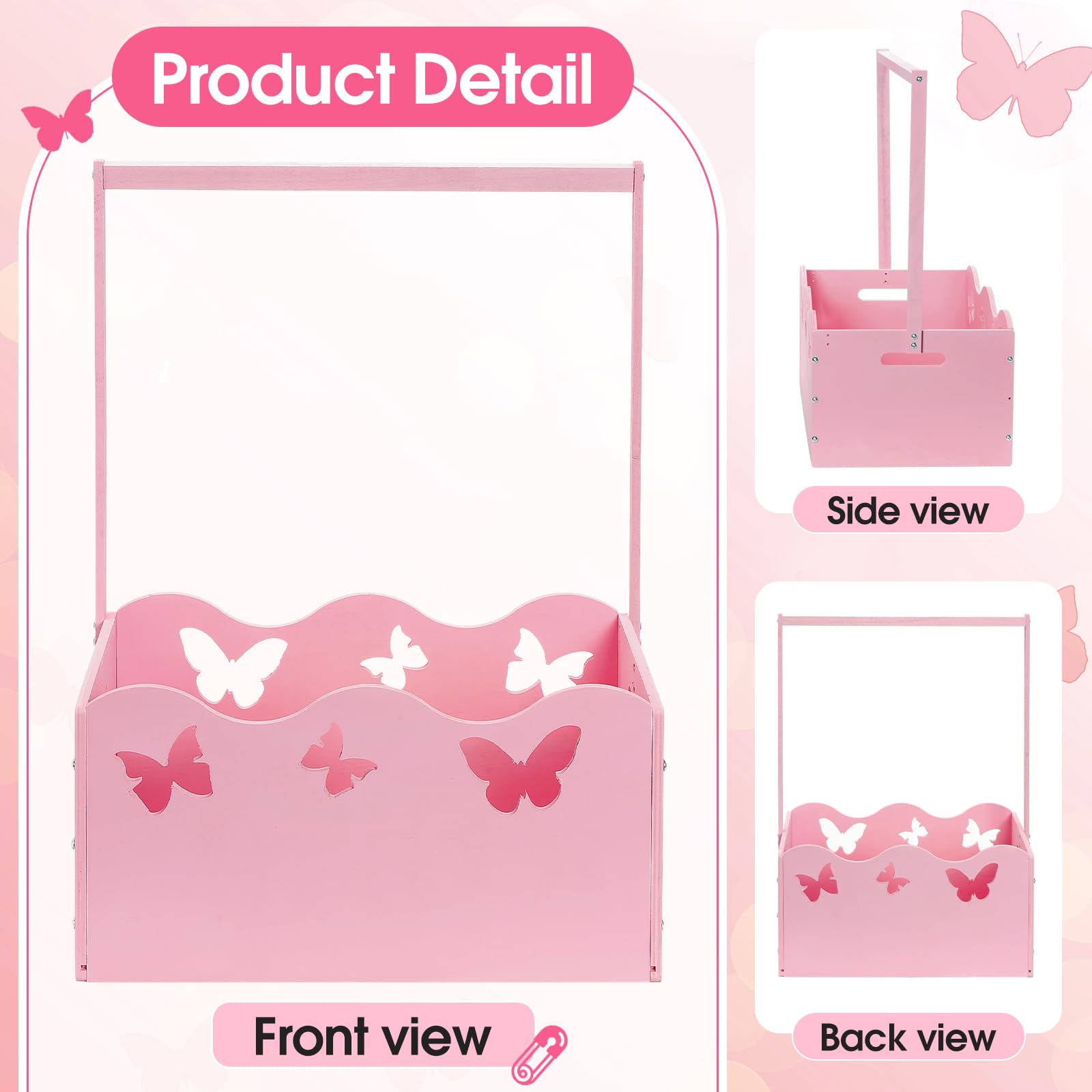 Suzile crate with assembly screws and parts, easy setup for organized nursery storage.