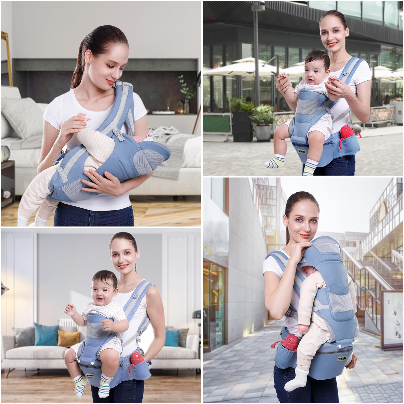 SVANE baby carrier storage-pouch blue: convenient essentials on the go