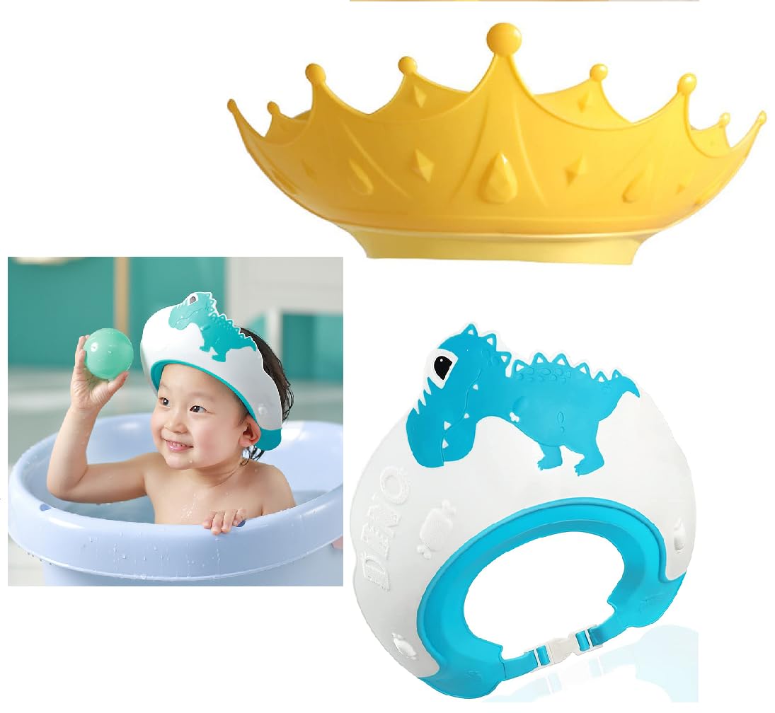 svfbnb kids shower cap shield adjustable buckle keeps water away for splash-free baths.