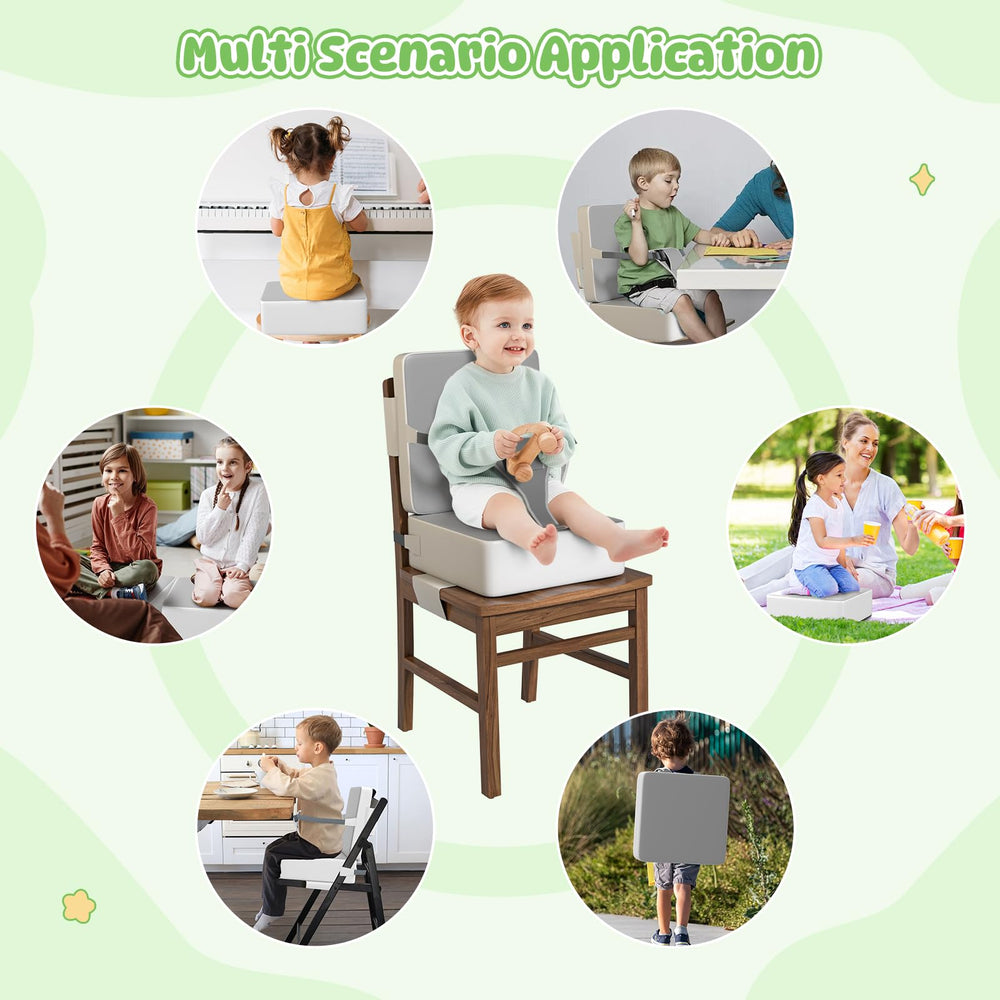 Svikibe booster seat features quick assembly in a minute for busy families.