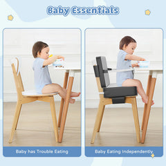 Svikipibe booster seat uses 45D sponge for comfortable toddler seating