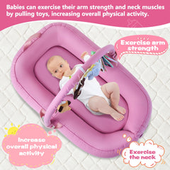 Swaathani baby lounger with toys encourages tactile play.