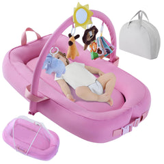 Swaathani portable baby lounger travel on-the-go comfort.