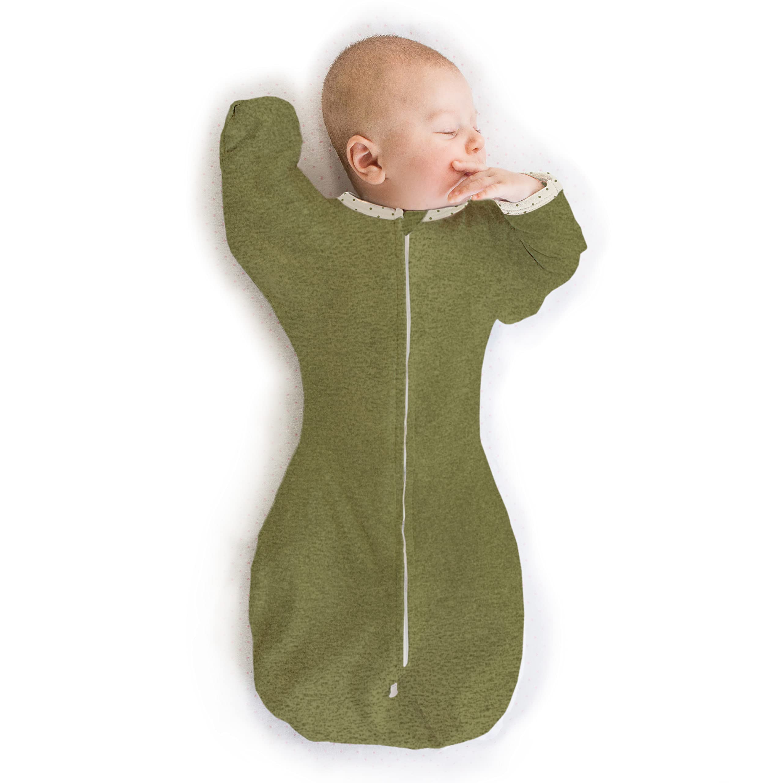 SwaddleDesigns Transitional Swaddle Sack arms-up sleeves support self-soothing