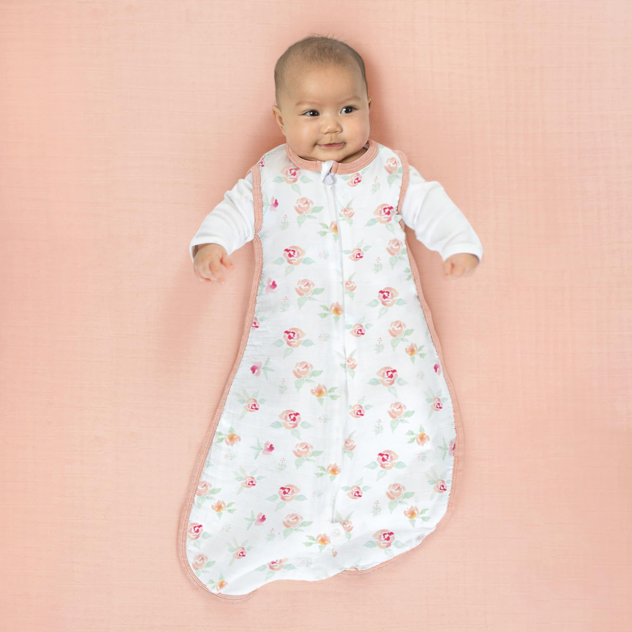 SwaddleDesigns cotton-muslin texture closeup highlights breathable, soft fabric through many washes.