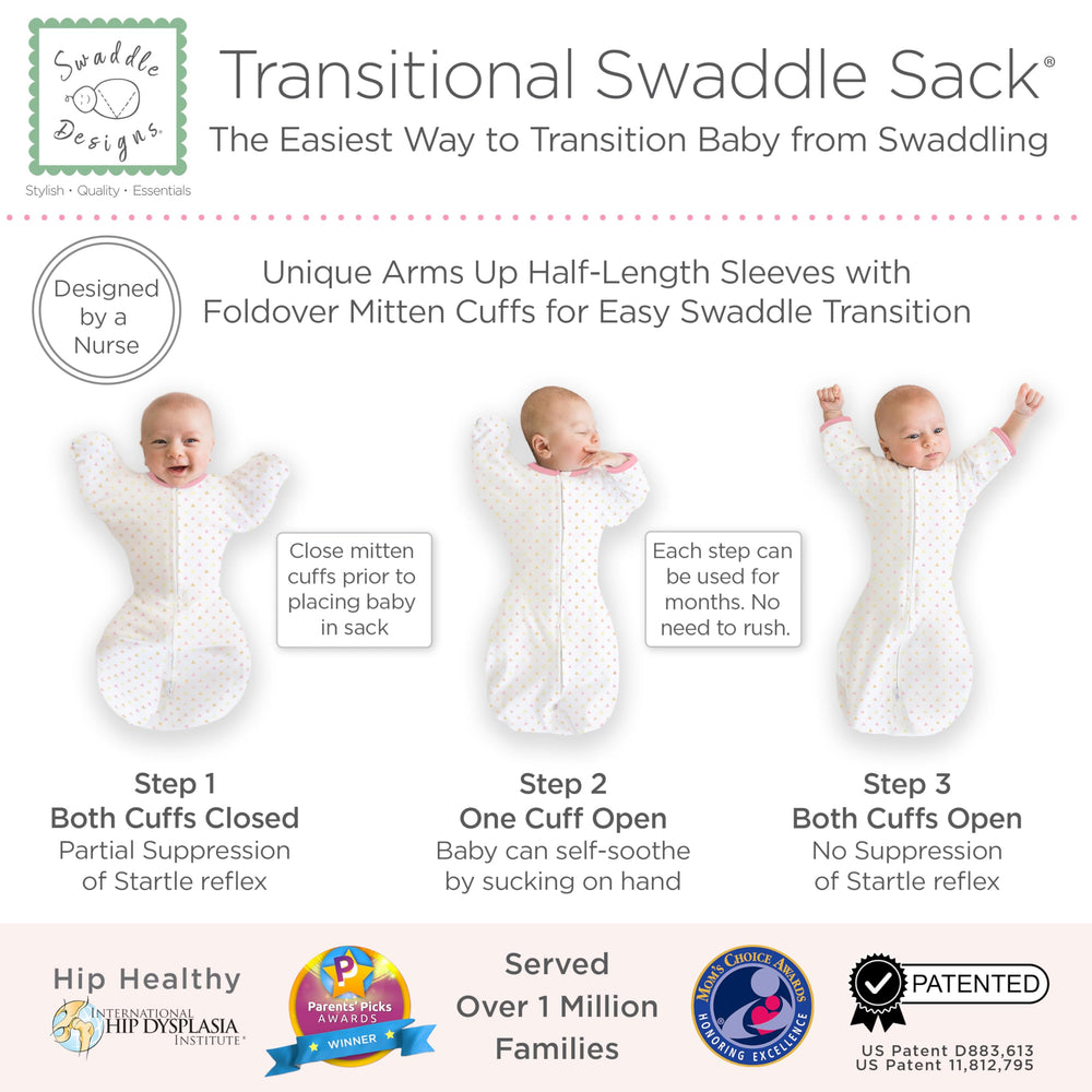 SwaddleDesigns Foldover mitten cuffs open or closed for flexibility