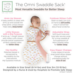 SwaddleDesigns Omni Swaddle sleeves with mitten cuffs keep arms warm