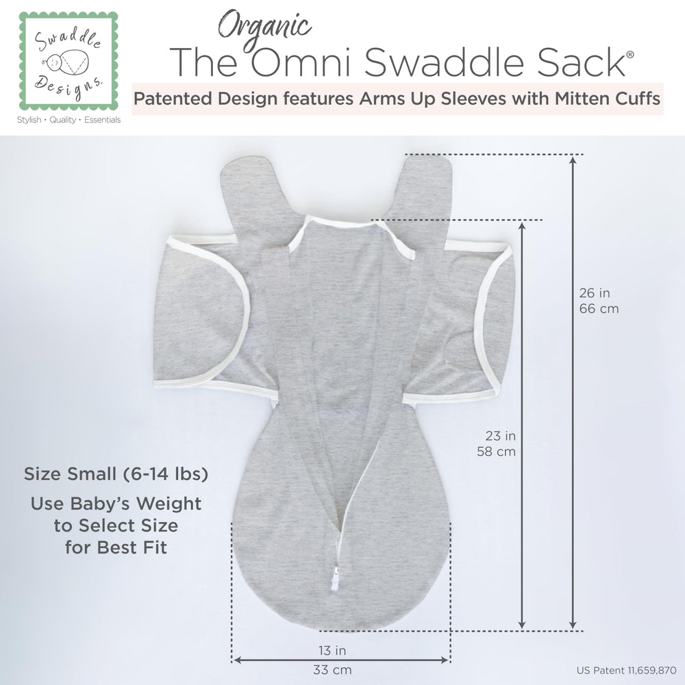 2-way zipper guard protects baby skin during diaper changes in the SwaddleDesigns sack.