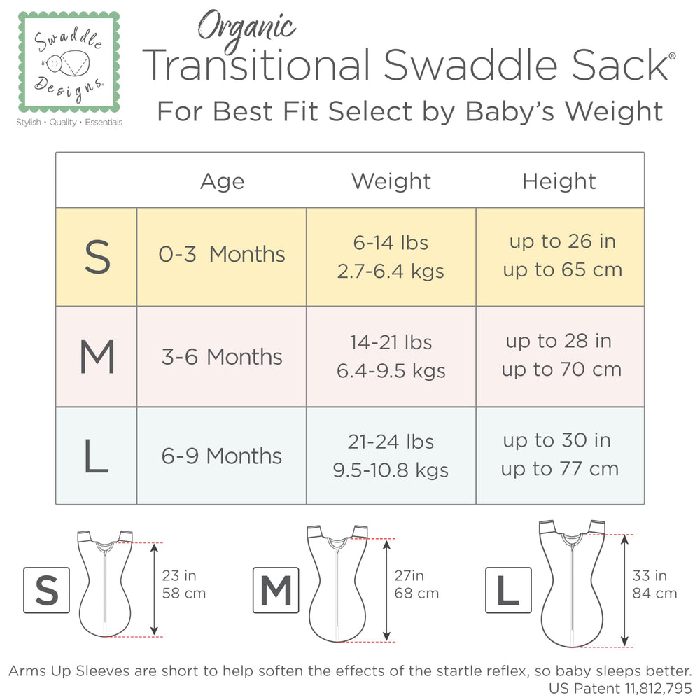 SwaddleDesigns roll-over-friendly design allows air access while baby learns new positions.
